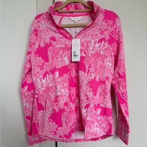 Lilly Pulitzer UPF 50+ Skipper Popover Roxie Pink PB Anniversary Tole